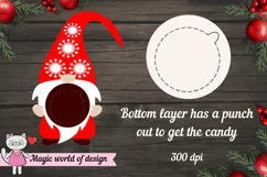 Gnome candy dome Svg , 3d svg cut file, Couple Ornament Product Image 5