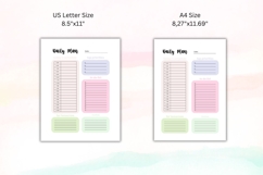 Daily Planner Printable A4 US Letter Canva Template Product Image 4