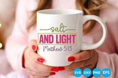 Salt And Light Matthew quotes Christian SVG Design Product Image 4