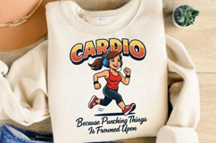 Funny Cardio Running Quote PNG Design Product Image 4