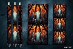 Halloween Monsters Pen Wrap | Stained Glass Sublimation Product Image 5