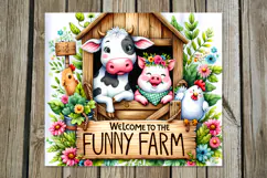 Funny farm | 4 farmhouse tumbler sublimation designs PLUS Product Image 4