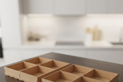 Geometric Wood Drink Coasters Set with Storage Box Laser Cut Product Image 5