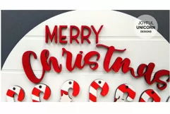 Merry Christmas Welcome sign SVG, Christmas Family Name sign Product Image 6