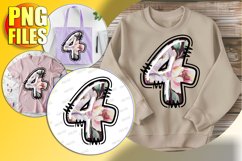 4 Doodle Letter Valentine Loving Bright Heart! Product Image 1