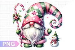 Christmas Gnome Sublimation, Clipart PNG Design Product Image 1