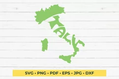 Italy SVG cut file in the shape of the country Product Image 3