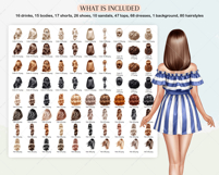 Vacation Sisters Clipart Portrait Creator Product Image 4