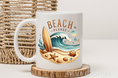 Beach Please PNG File - Summer Sublimation Design Product Image 3
