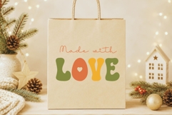 Groovy Mistletoe Font Duo | Retro Display Script Font Product Image 4