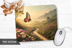 Enchanting Butterfly Valley Mouse Pad PNG design Product Image 1