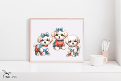 Cute maltipoo dog sublimation Product Image 4