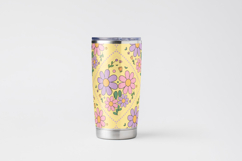 Retro Flower Seamless Pattern, Groovy Floral Pastel Design Product Image 4