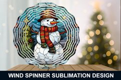 Snowman Stained Glass Wind Spinner - Snowman Wind Spinner Product Image 5