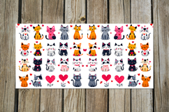 Cute valentine Cat | 4 love mug sublimation designs PLUS Product Image 4