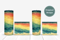 Abstract Tumbler Sublimation, Blue Tumbler Wrap Designs Product Image 4