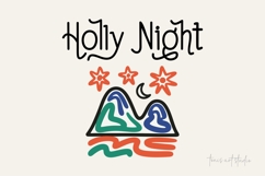 Aurora Night Font, Cute Handwritten Display Font Product Image 4