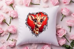 Valentine Broken Heart Animal Clipart, Valentines Couple Product Image 4