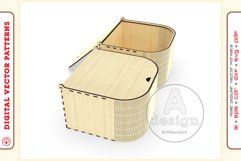 Box Organizer v26 - laser cut file - Glowforge ready SVG Product Image 4