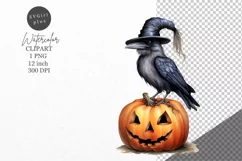 Halloween clipart, Raven clipart, Autumn clipart Product Image 1