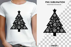 Christmas tree silhouette png design for T-shirts Product Image 4