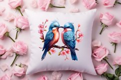 Breeds of Valentine Kissing Birds, Valentine's Day Clipart Product Image 4