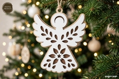 Nativity Angel Ornament Laser Cut | Glowforge | SVG Product Image 1