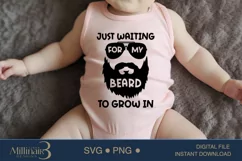 ,Just Waiting For My Beard To Grow In,Baby Announcement Gran Product Image 4