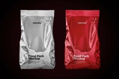 Foil Food Bag PSD Mockup - Front View Product Image 3