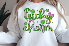 Lucky Charm Brushstroke Kids St. Patrick's Day PNG Product Image 4
