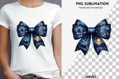 Christmas winter bow png design for T-shirts Product Image 4