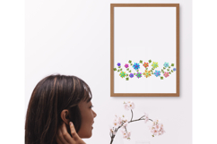 Colorful Floral Vine Three Size Embroidery Design Product Image 4