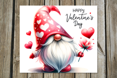 Valentine gnome | 4 watercolor tumbler sublimation designs Product Image 4