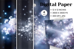 Black Glitter Background Wallpaper Sparkles Digital Paper_30 Product Image 1