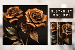 3d Flowers Tumbler Sublimation | 6 Designs Gold Flowers Product Image 4