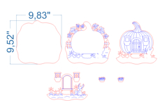 Thanksgiving Pumpkin SVG laser cut file for Glowforge Product Image 4