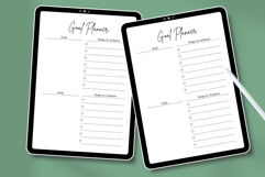 Minimal Goal Planner Template | Canva Editable Goal Planner Product Image 4