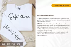 He is My Refuge SVG Design - Sleeve T-shirt Design Product Image 4