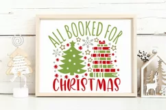 All Booked For Christmas Svg, Christmas Book Lover Svg. Product Image 7