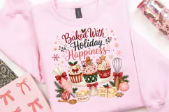 Baked With Holiday Happiness PNG, Christmas Baking PNG Product Image 4