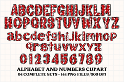 Valentine Alphabet Clip Art, valentines day letters doodle Product Image 4