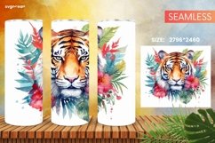 Embroidery Animals Tumbler Wrap | Skinny 20 oz | Sublimation Product Image 2