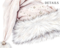 White Christmas Clipart, Vintage PNG Product Image 4