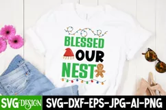 Blessed Our Nest SVG Cut File,Blessed Our Nest SVG Design Product Image 2