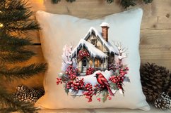 Christmas Houses Clipart Sublimation Product Image 4