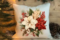 Watercolor Vintage Christmas Clipar, Vintage Christmas Clipa Product Image 4