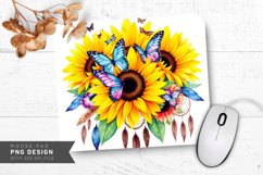 Golden Radiance Mouse Pad PNG Design Product Image 1