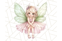 Pastel Fairies and Butterflies PNG, Spring Fantasy Clipart Product Image 4
