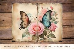 Printable Junk Journal Pages butterfly 15 Product Image 1