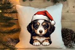 Christmas Peeking Dogs Clipart, Christmas PNG Product Image 5